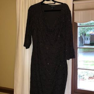 Ralph Lauren. Grey Sequin lace dress. Worn once